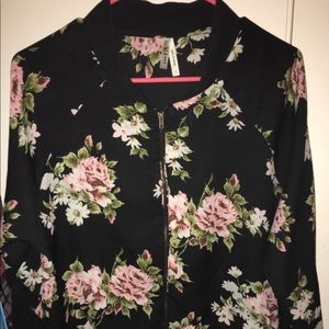 Floral Bomber-Like Jacket